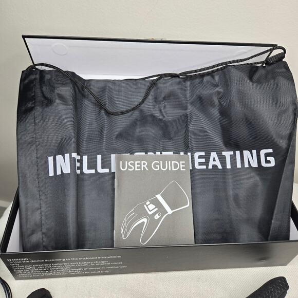 SUNWILL Black Heated Gloves with Rechargeable Batteries & Accessories Size Large - Picture 11 of 13